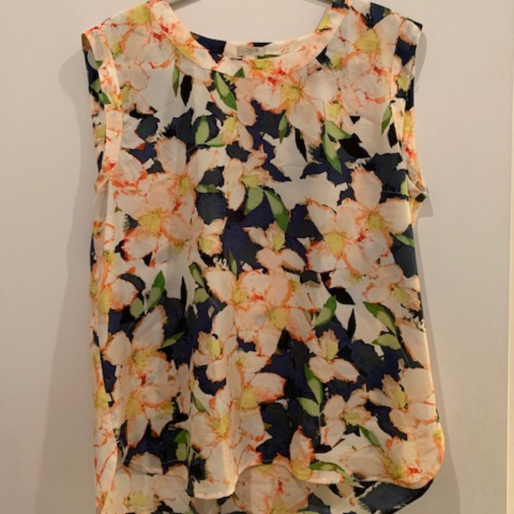 J. Crew Drape sleeveless blouse top